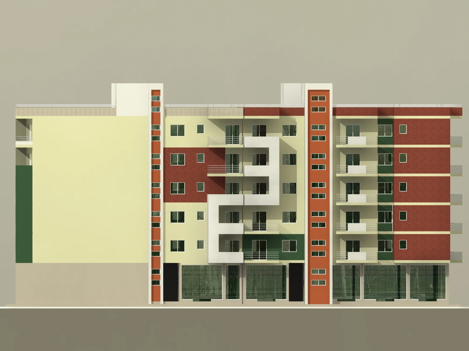 Vizualizim arkitektonik i Kompleksi Mezezi — pamje 4