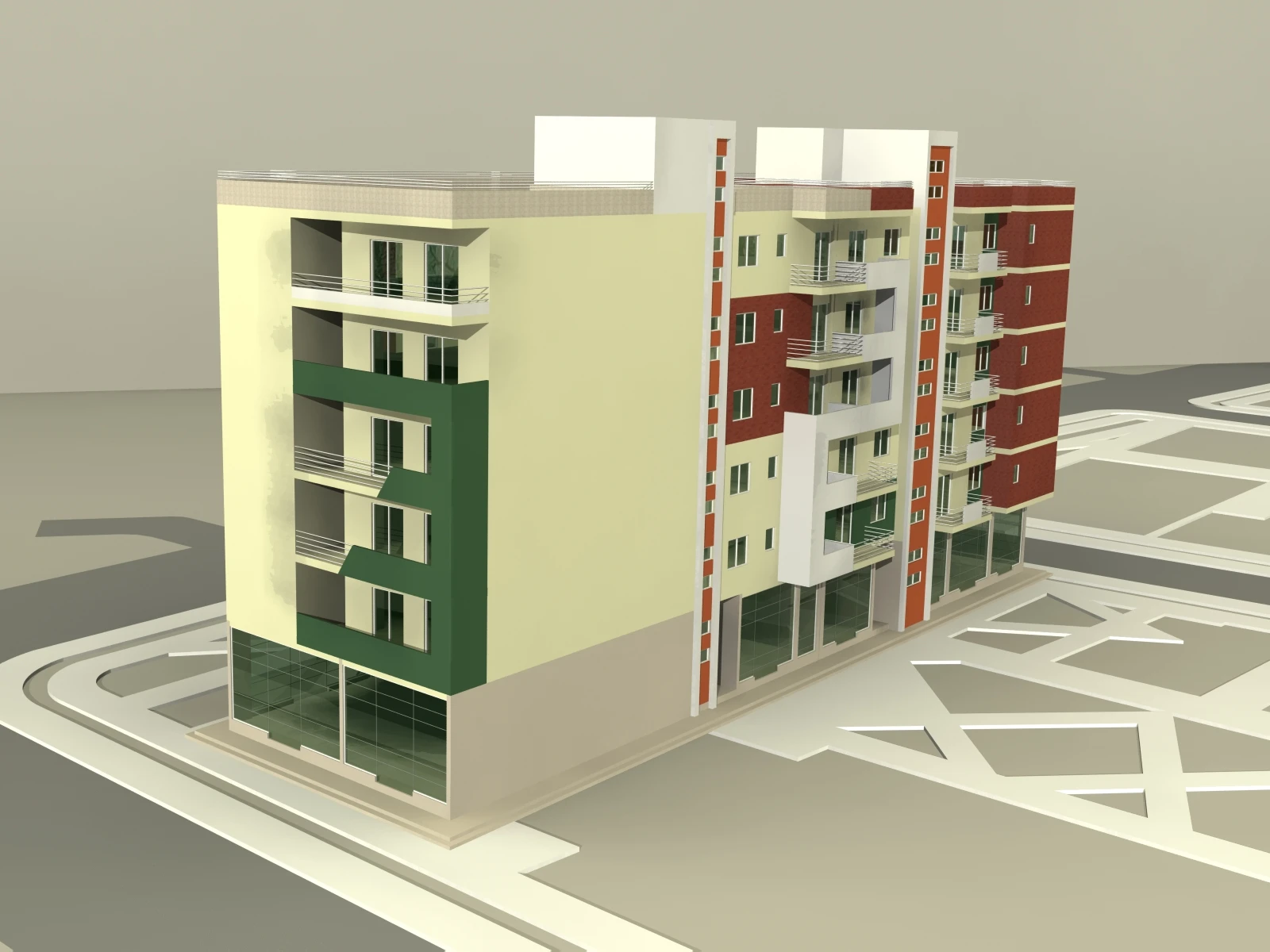 Vizualizim arkitektonik i Kompleksi Mezezi — pamje 3